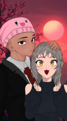 Half body couple art